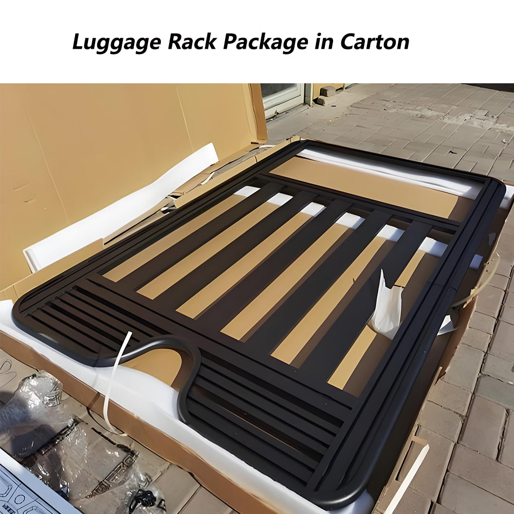 Roof Rack for 2024-2025 T-oyota Land Cruiser Prado LC250 Cargo Carriers Luggage Storage Holder Heavy Duty Basket Carbon Steel