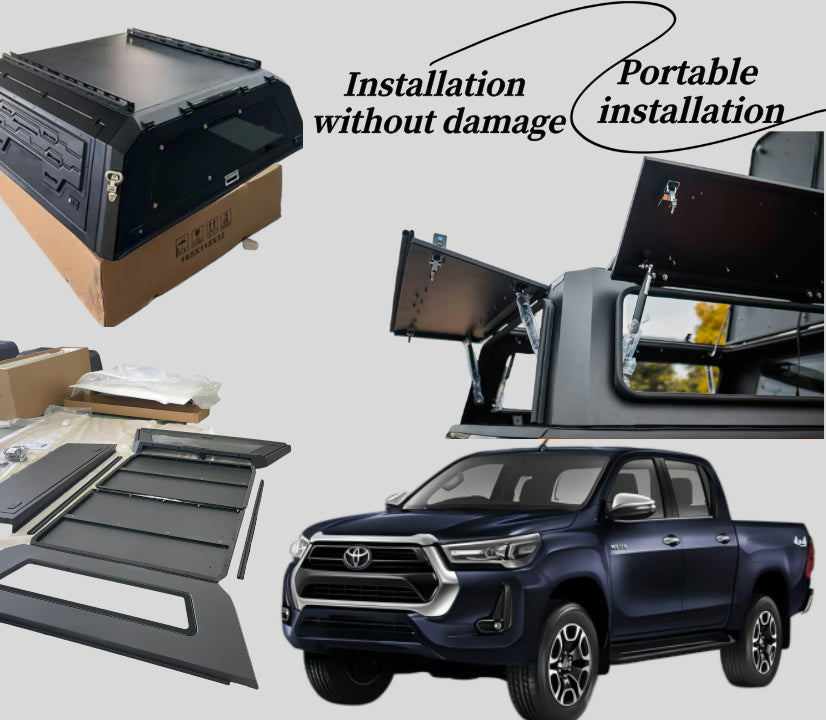 Hot Sale High Quality Waterproof Durable Custom Steel Canopy Hard Top for 16 - 23 Toyota HILUX REVO Pickup Truck