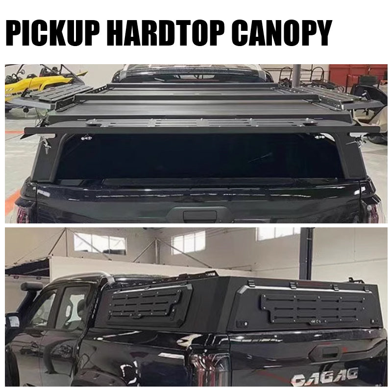OEM/ODM Custom High Quality Black Pickup Truck Topper Camper Canopy Hardtop Canopy for Volkswagen VW Amarok High Cover