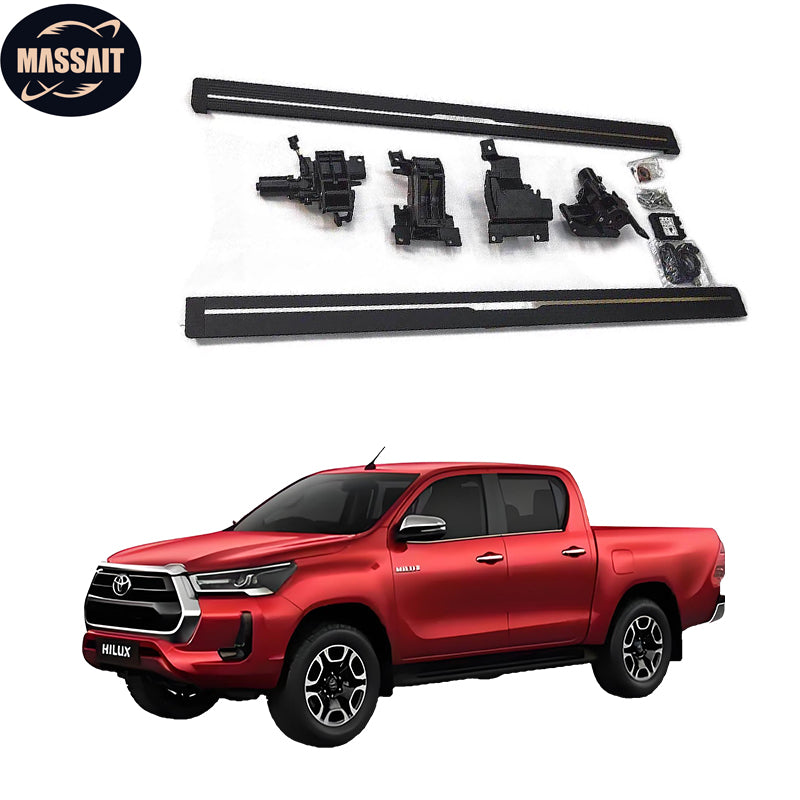 Newest Model Electric Side Steps Automatic Foot Step Running Board Aluminum for 16-23 Toyota HILUX REVO