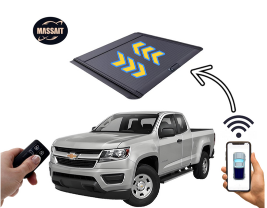 Roll-up Retractable Roller Lid Pickup Pickup Truck Bed Cover Aluminum Roller Shutter Electric Tonneau Cover for Toyota Tacoma