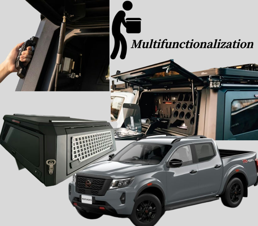 Waterproof Steel Hardtop Canopy for 2007 - 2014 Nissan Frontier, double cab