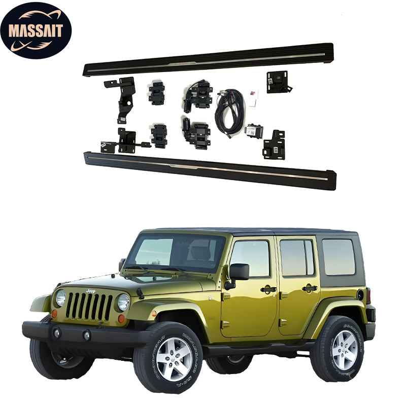 Electric Side Steps Automatic Aluminium Alloy Electric Running Board for 08 - 23 JEEP Wrangler (All 2 & 4 - Door Models)