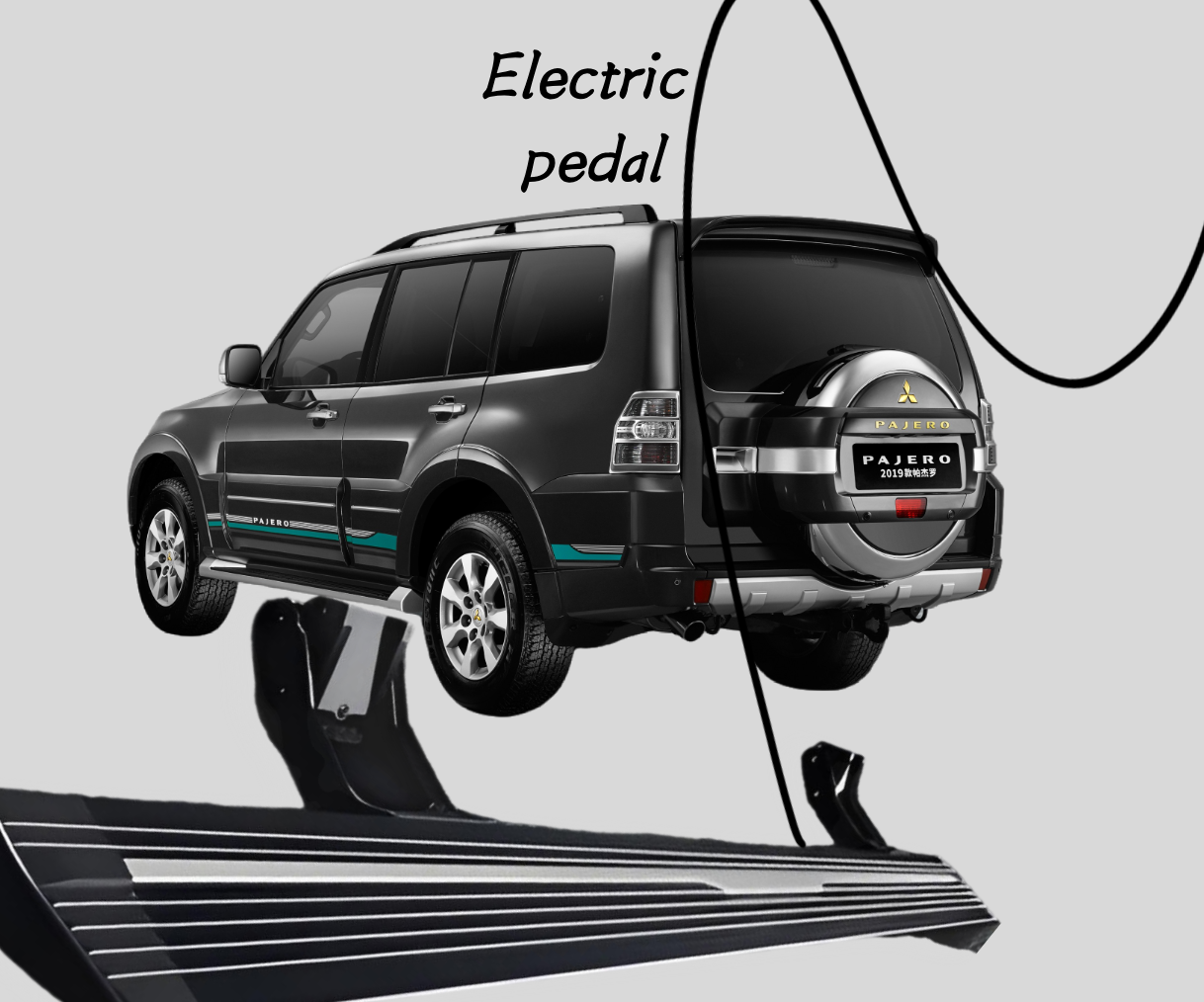 Running Boards Tailored for 19 - 23 Mitsubishi Pajero Sport