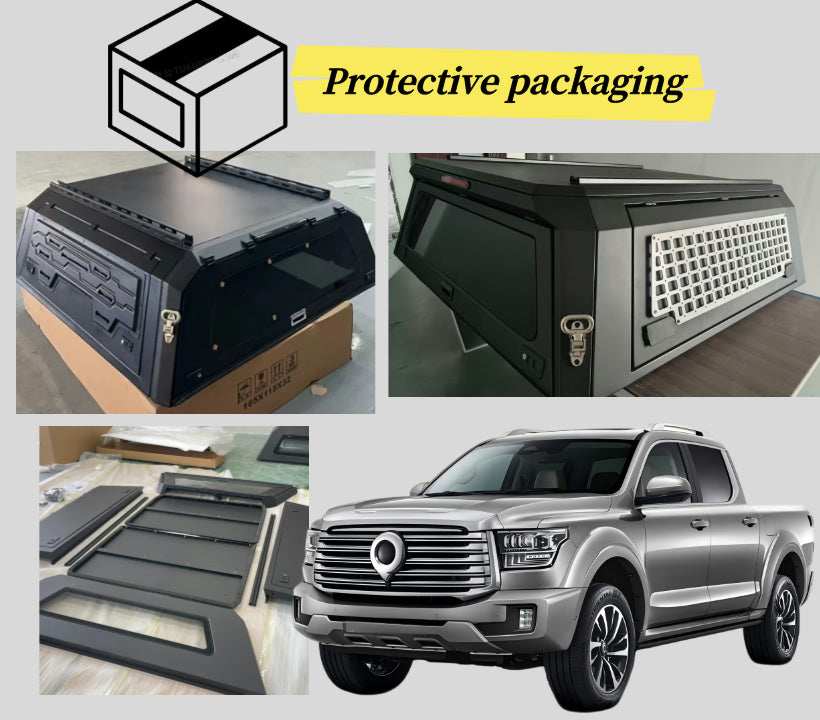 Newest Off-road Hard Type Aluminum Alloy Topper Pickup Tonneau Cover 4x4 Pickup Truck Canopy for GREAT WALL Cannon Alpha with Car Tent