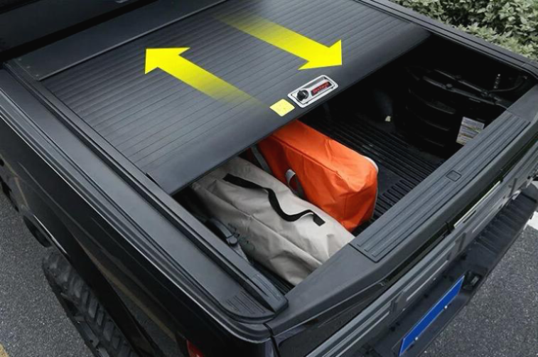 appearance with a durable, stylish design. Self-Locking Hard Roll up Pickup Truck Bed Tonneau Cover for Toyota Tacoma