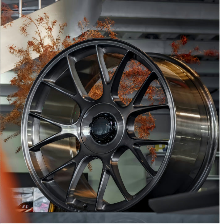 High Performance Forged Alloy Wheels - Brushed Black Multi - Spoke for Audi RS 7 Sportback (New Condition, Ideal Car Parts)