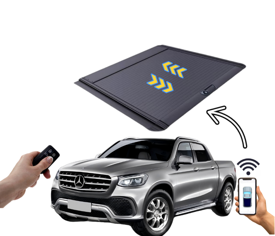 Retractable Pickup Truck Hard Bed Cover Roller Lid Tonneau Cover Aluminum Alloy for 2017+ Benz X - class
