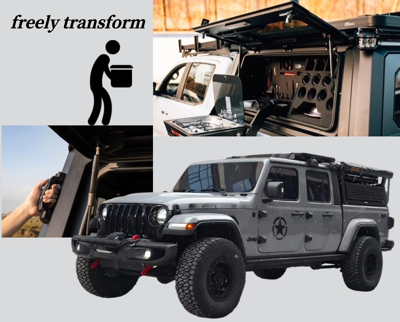 Exclusive Custom High - End Hardtop Canopy for Jeep Gladiator
