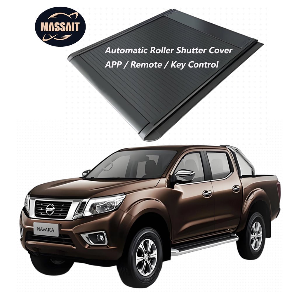 Off Road 4x4 Pickup Truck Accessories Aluminium Automatic Manual Roller Lid Shutter Tonneau Cover for Nissan Np300 Navara Frontier
