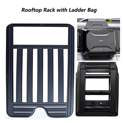 Roof Rack for 4Runner 5 Gen 2010-2024 Double Cab Crew Cab with 4 Doors Only Cargo Carriers Luggage Storage Holder Carbon Steel