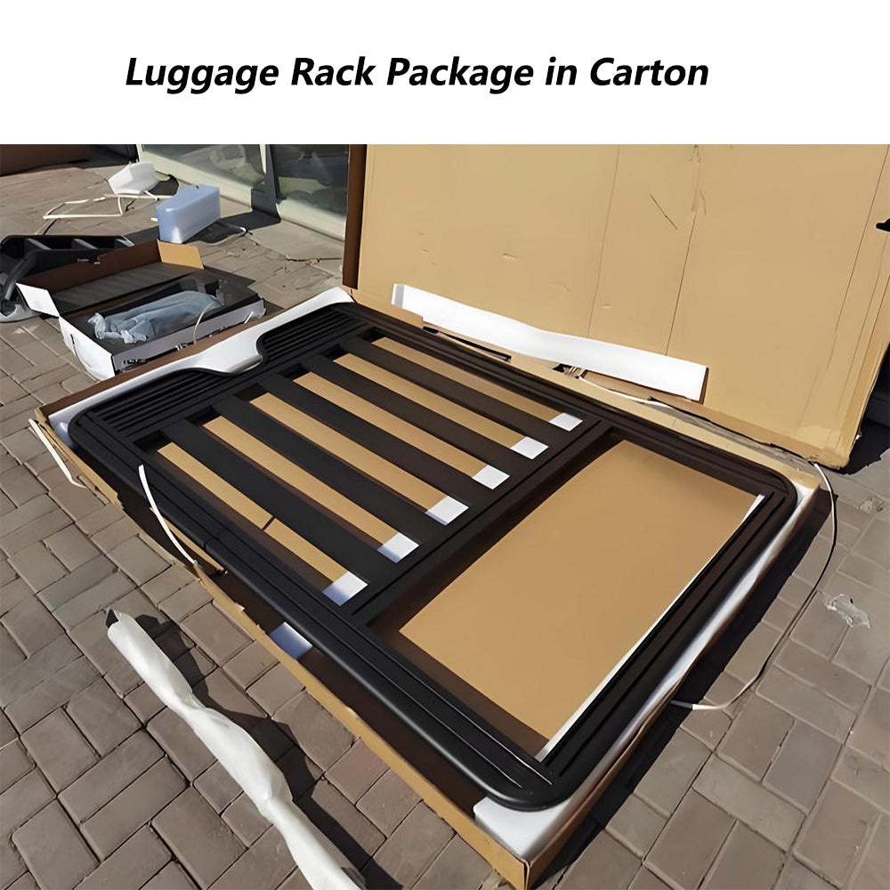 Roof Rack for 2024-2025 T-oyota Land Cruiser Prado LC250 Cargo Carriers Luggage Storage Holder Heavy Duty Basket Carbon Steel