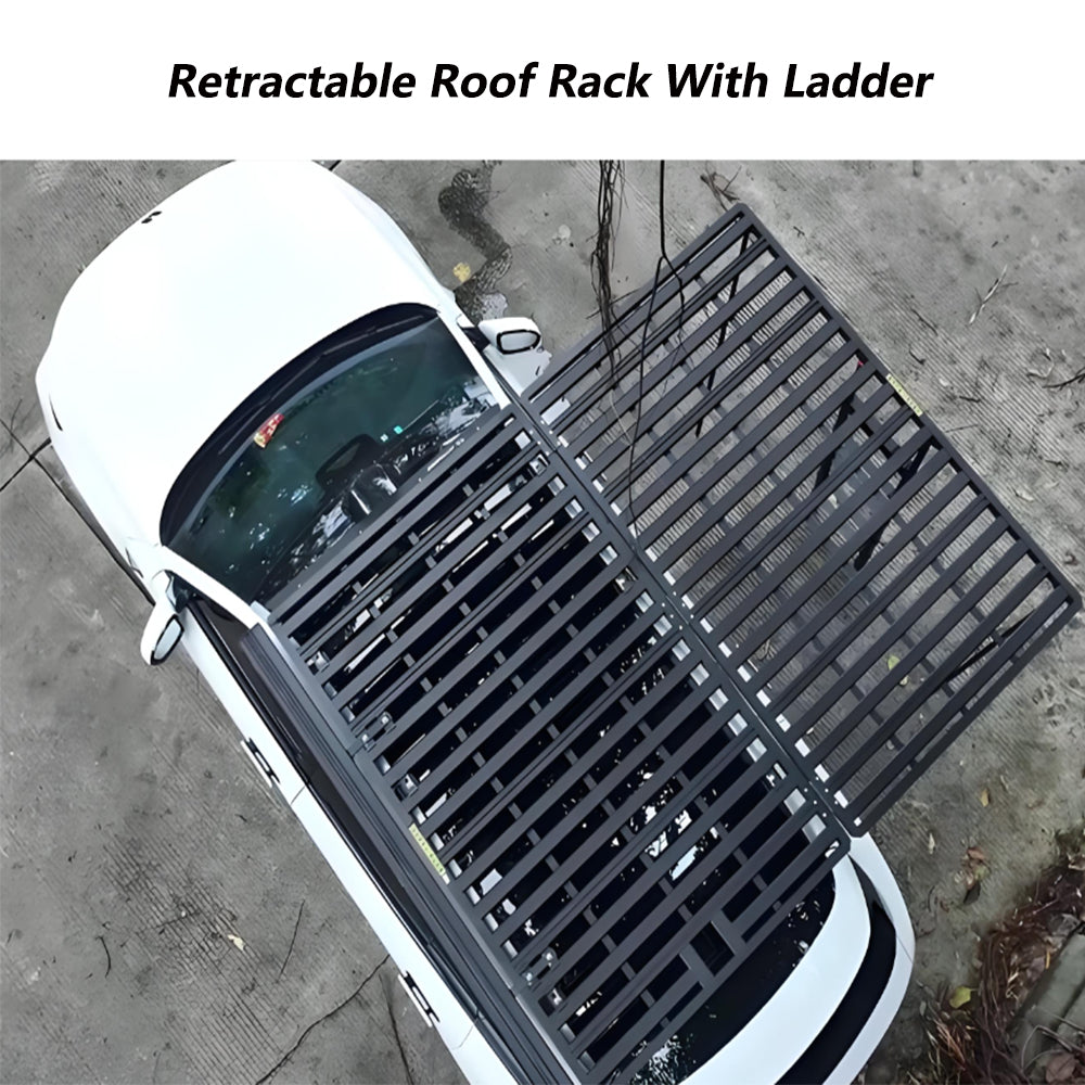 Aluminum Alloy Roof Rack for Land Rover Discovery 4 with 100kg Capacity Luggage Frame Ladder Bag Roof Platform