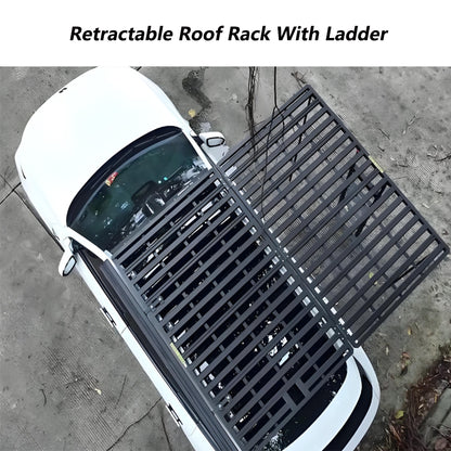 Aluminum Alloy Roof Rack for Land Rover Discovery 4 with 100kg Capacity Luggage Frame Ladder Bag Roof Platform