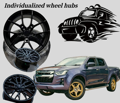Factory Wholesale Aluminum Alloy Wheels Universal Car Modification Rims Forged Car Wheels Hub for Isuzu D - Max
