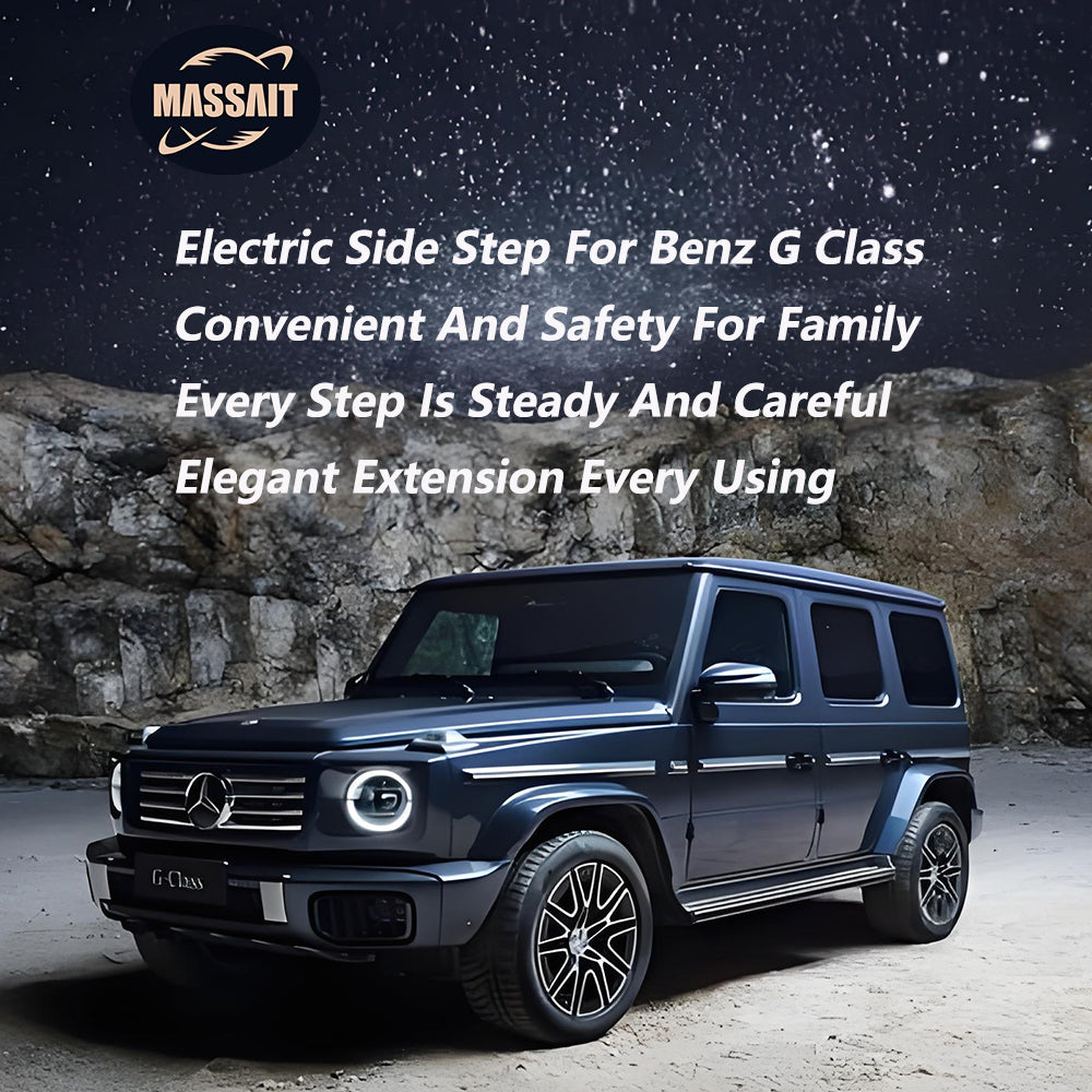 Elektrisches Trittbrett für 19–23 Mercedes-Benz G (mit hinterem Auspuffrohr)