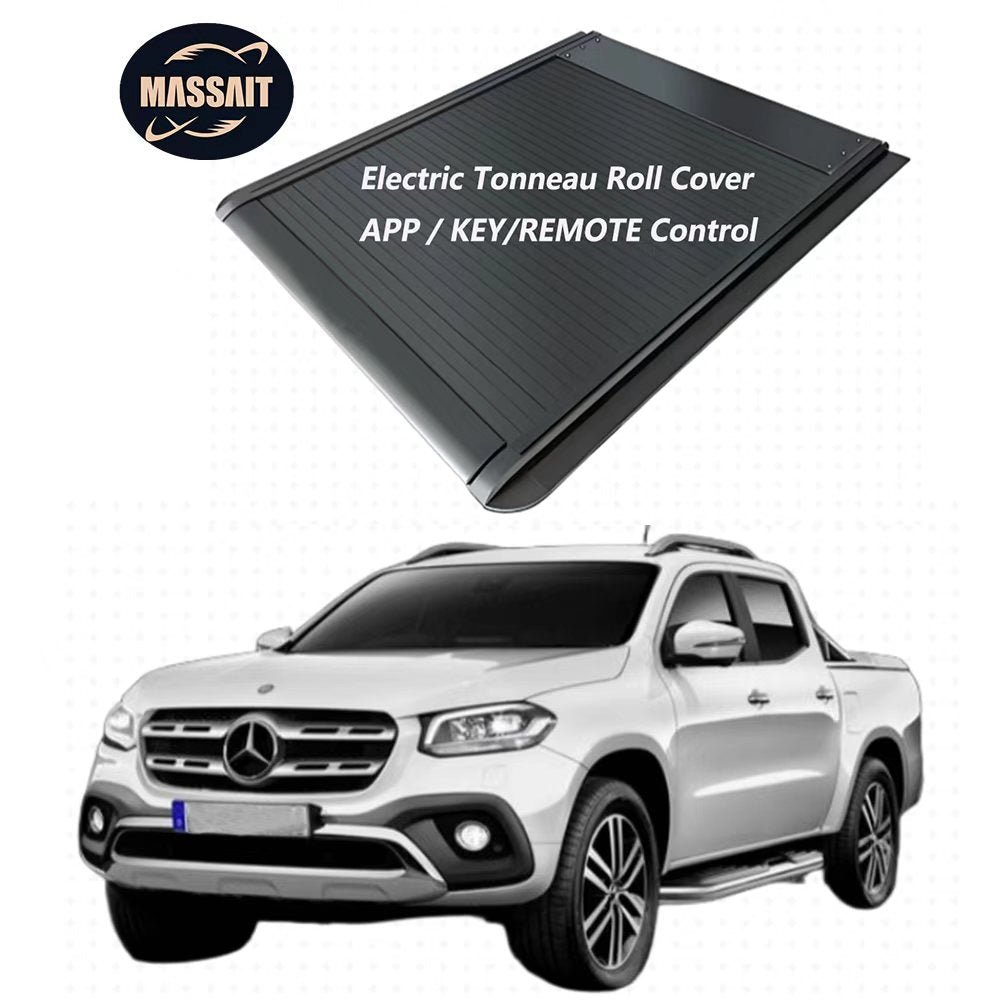 Aluminum Alloy Electric Manual Pickup Truck Bed Cover Retractable Roller Shutter Lid Tonneau Cover for Mercedes X-CLASS Waterproof