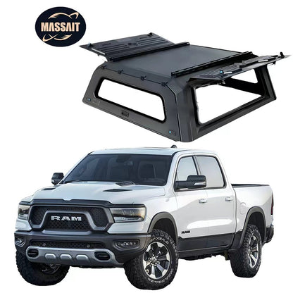Dodge Ram 1500 2500 Truck Canopy Topper Camper Canopy Hardtop Waterproof Steel Sports Rear Trunk Cover