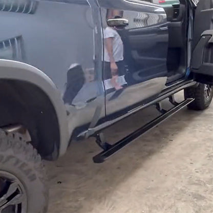 Fold Retractable 6 Breacket Electric Running Board Power Side Steps for Chevrolet Chevy Silverado 1500 2500 3500 Crewcab