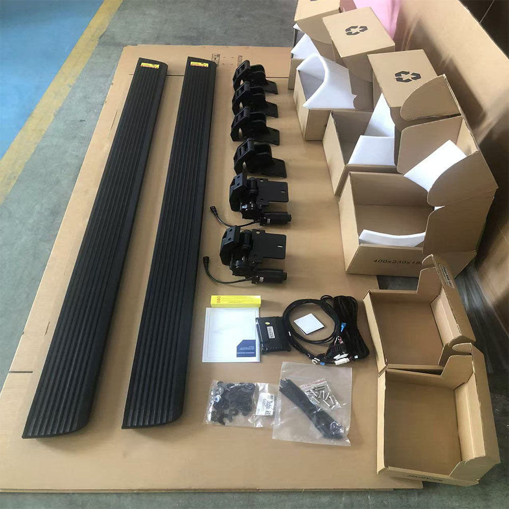 Fold Retractable 6 Breacket Electric Running Board Power Side Steps for Chevrolet Chevy Silverado 1500 2500 3500 Crewcab