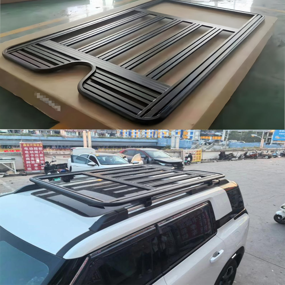 Aluminum Alloy Roof Rack Platform for Mitsubishi Pajero V73 V97 V98 Heavy-Duty Cargo Carrier with Universal Fit