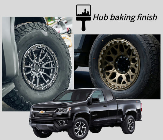 High Performance Forged Alloy Wheels Brushed Black Multi - Spoke Design for Chevrolet Colorado. New Condition Passenger Car Wheels. Car Parts