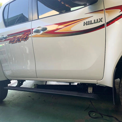 Pickup Truck Series Accessories Folding Side Steps Aluminum Alloy Electric Power Running Board For Toyota Hilux Revo VIGO Rocco