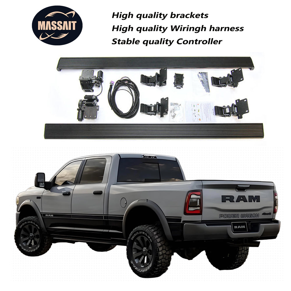 Automatic Retractable Power Side Step Electric Running Boards For Dodge Ram 1500 2500 Foot Pedal Truck Parts Aluminum