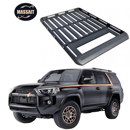 Roof Rack for 4Runner 5 Gen 2010-2024 Double Cab Crew Cab with 4 Doors Only Cargo Carriers Luggage Storage Holder Carbon Steel