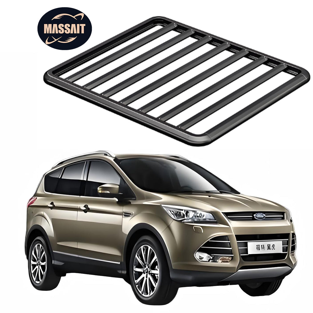 Aluminum Alloy Roof Rack Platform for Ford Escape Cargo Carrier Roof Top Luggage Rack with Adjustable Mounting Bracket