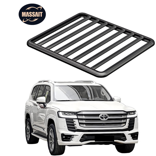 Roof Rack for 2024-2025 T-oyota Land Cruiser Prado LC250 Cargo Carriers Luggage Storage Holder Heavy Duty Basket Carbon Steel