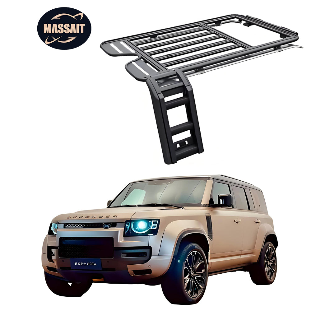 Land Rover Defender 90 110 Aluminum 4x4 Car Parts Accessories Rooftop Cargo Basket Off Road Roof Rack