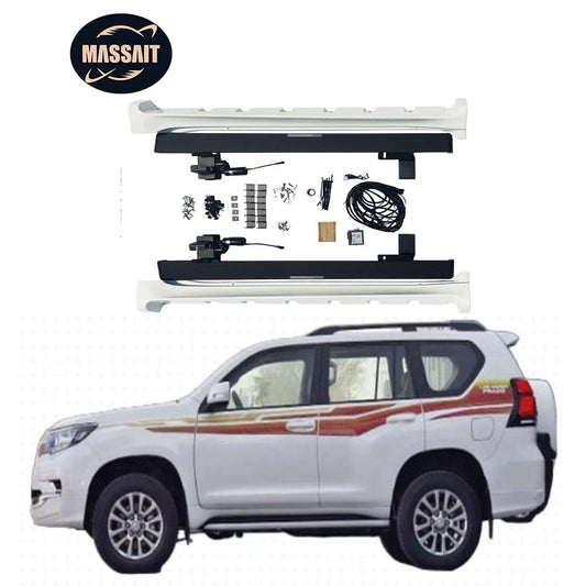 Hot Sale Off-Road Wholesale Aluminum alloy Black Running Boards Replacement Electric Side Steps For Prado