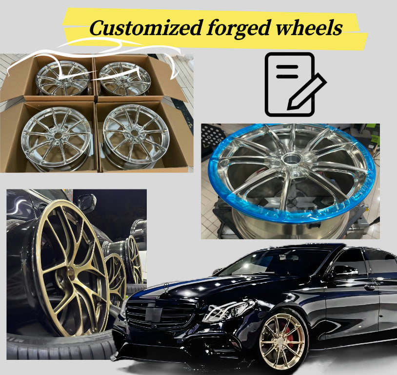 Forged Wheels Customized Aluminum Alloy Material Rims Suitable for Mercedes - Benz E300L