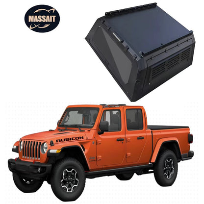 4WD Overland Ute Pickup Waterproof Truck Cap Rear Camper Shell Bed Topper Sport Hardtop Canopy for Jeep Gladiator
